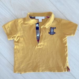 Burberry baby polo shirt button up